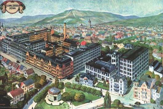 Postcard of Carl Zeiss in Jena around 1910