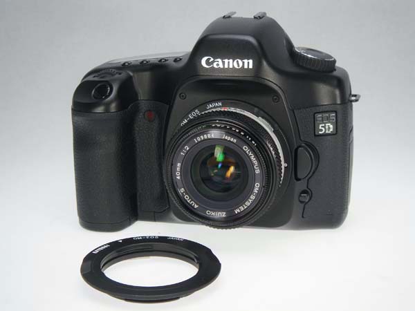 Olympus OM -> Canon EOS mount adapter